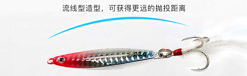 Casting Metal Jig with Water Channel, 7–17 g (0.25–0.6 oz) – product photo