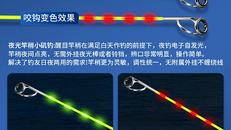 Glow Tip Iso Rod, Soft Carbon, 2.7–4.5 m (8.9–14.8 ft) – product photo