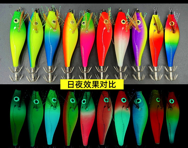 Glow Balanced Shrimp Squid Jig, 8.5–9.5 cm (3.3–3.7 in) – product photo