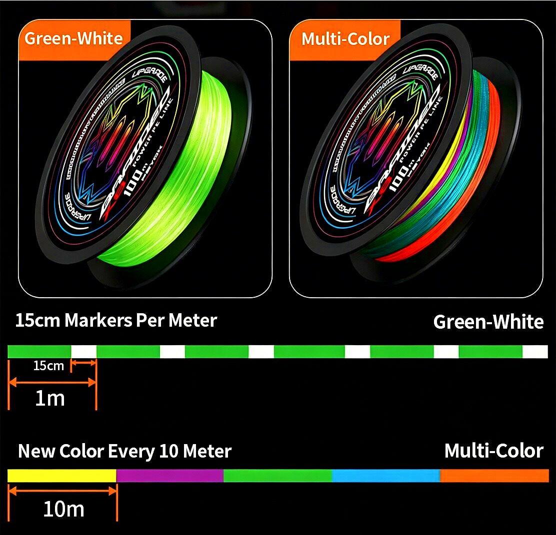 8-Strand Braided PE Fishing Line, 100 m (109 yd) – product photo