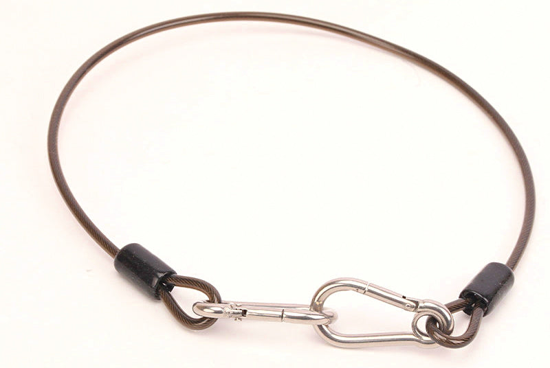 Steel Wire Rod Safety Leash Lanyard, Retractable or Straight – product photo