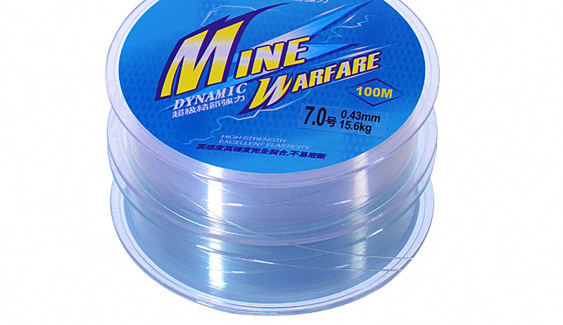 Nylon Monofilament Fishing Line, 100 m (109 yd), Clear White – product photo