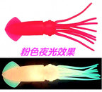 Soft Squid Lure, Glow Colors, 8–20 cm (3–8 in) – product photo