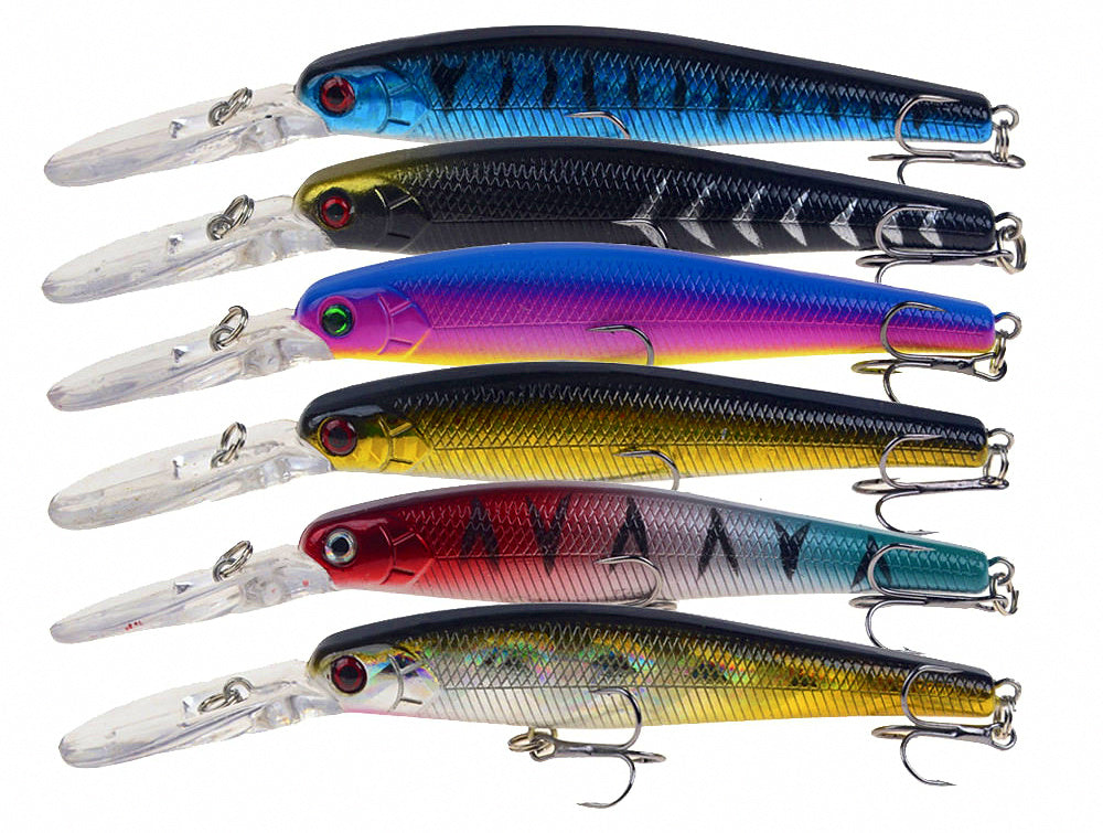 Long Lip Rattling Minnow Hard Bait, 12.5 cm, 13.5 g (0.48 oz) – product photo