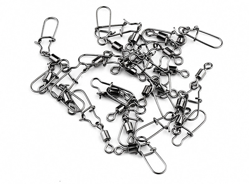 304 Stainless Steel Safety Pin Snaps, Sizes 5, 7, 10, 12 – product photo