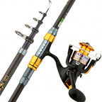 Long Cast Surf Rod, 5-Piece Carbon, Extra Hard, 2.7–4.5 m (9–15 ft)