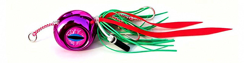 Slow Pitch Metal Jig, Silicone Tail, 40–200 g (1.4–7.1 oz) – product photo