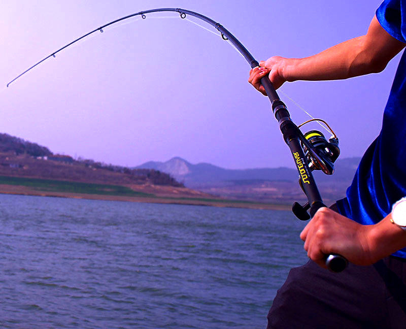 Carbon Surf Casting Rod, 4-Piece, Extra-Hard Action – product photo