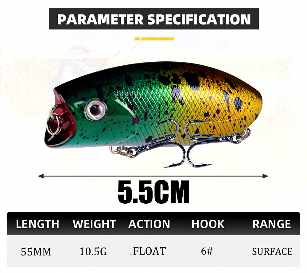 Floating Popper Lure, 5.5 cm (2.2 in), 10.5 g (0.37 oz) – product photo