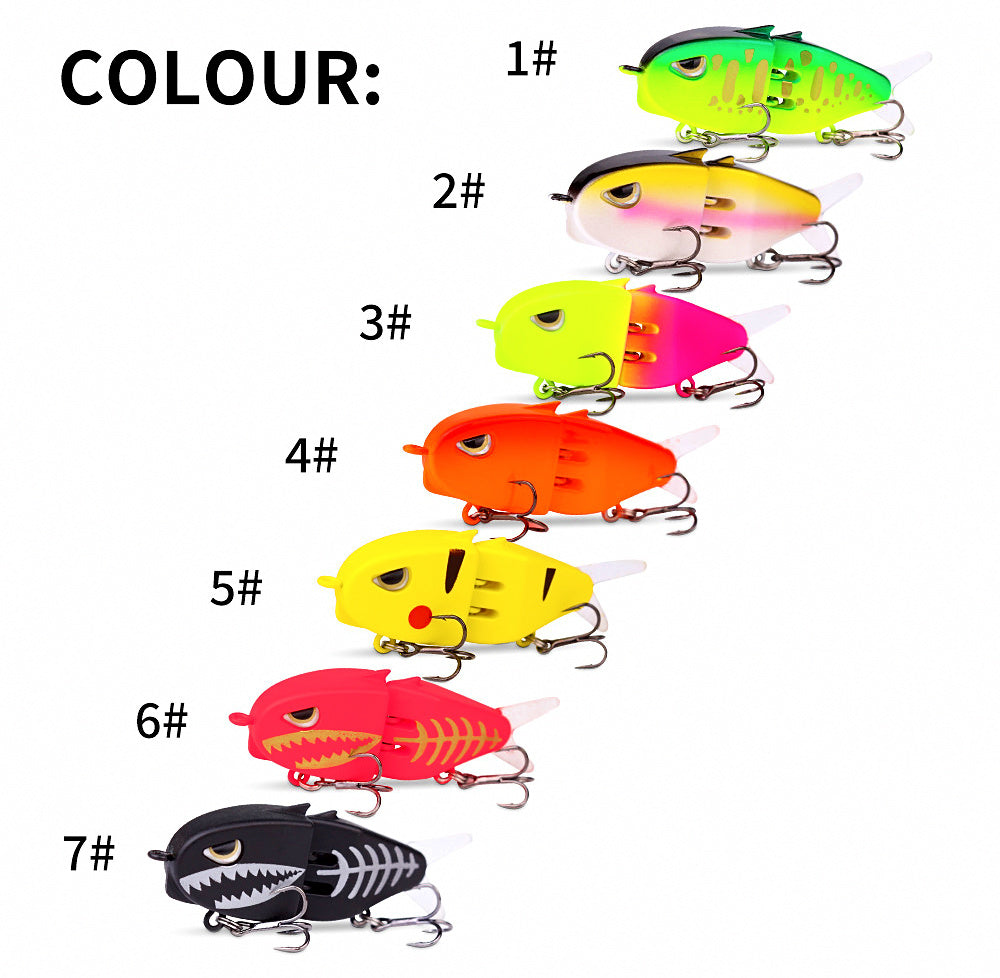 60 mm (2.4 in) Slow Sinking Pencil Bait Lure, Double Hooks – product photo