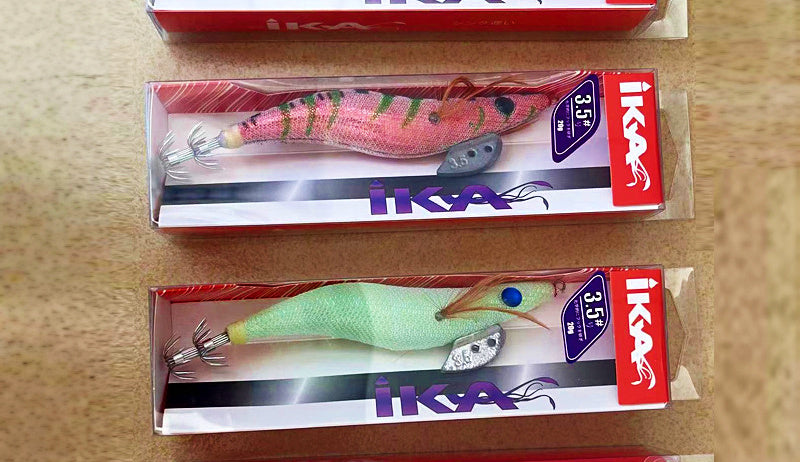 Glow Wood Shrimp Squid Jig with Rattle Bead, 3–3.5 g – product photo