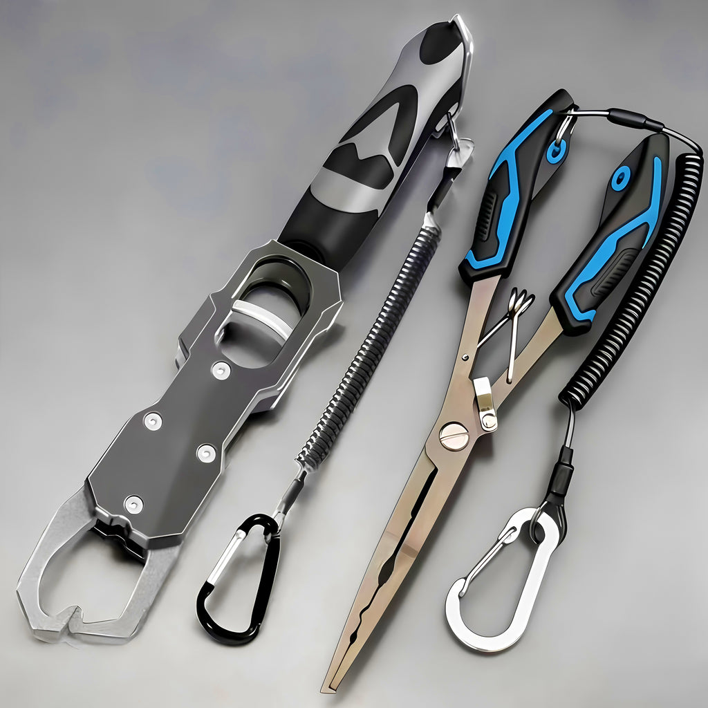 Fish Gripper with Scale & Extended Hook Remover Pliers – product photo