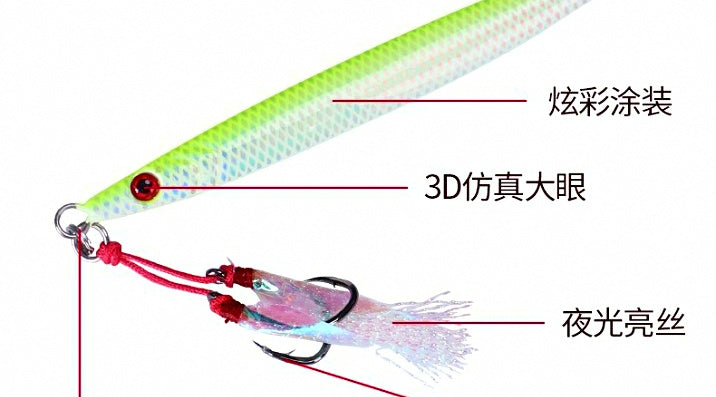 Glow Textured Casting Jig, 40–80 g (1.4–2.8 oz) – product photo