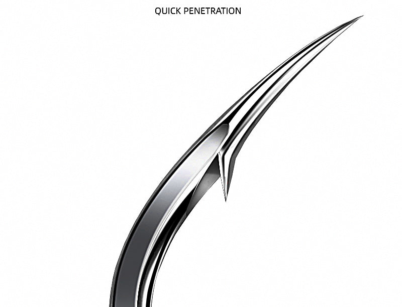 Black Barbed Fishing Hooks, 50 pcs, Sizes 0.3–5 – product photo