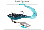 Curly Tail Soft Swimbait with Lead Jig Head, 5.5 cm, 7 g (0.25 oz) – product photo