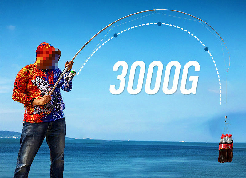 Long Cast Sea Fishing Rod, Carbon, 1.8–3.0 m (5.9–9.8 ft) – product photo
