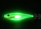 Glow Wooden Shrimp Squid Jig, Horizontal Style (Oita Type) – product photo