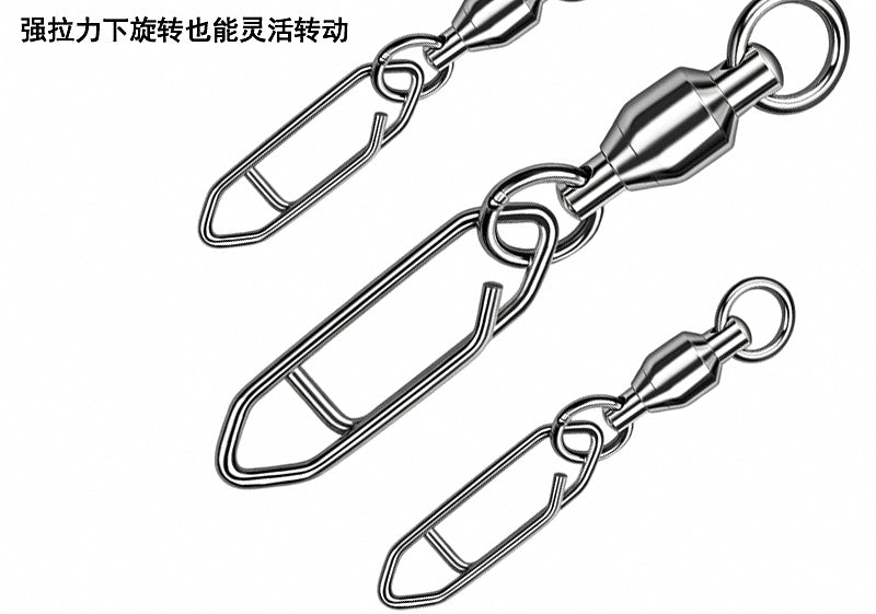 304 Stainless Bearing Quick-Release Snap, 5 pcs per Pack – product photo
