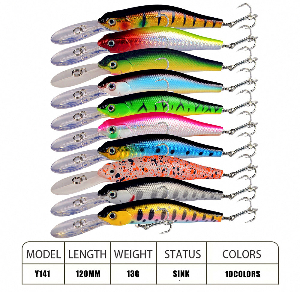 Long Bill Minnow Lure, 12 cm (4.7 in) 13 g (0.46 oz) – product photo