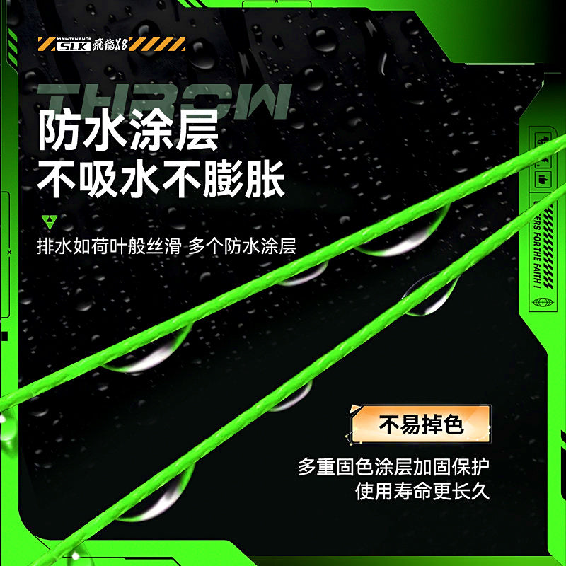 8-Strand Braided Fishing Line, PE 0.6–8, 100–200 m – product photo