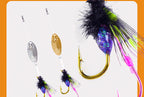 Pre-Tied Double Hook Micro Lure Rig with Sequin, 5–15 Sets – product photo
