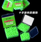Glow Cross Anti-Tangle Rig Beads, 9 mm, Double Line Hole – product photo