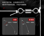 Anti-Tangle 3-Hook Rigs with Figure-8 Ring, 6-Pack – product photo