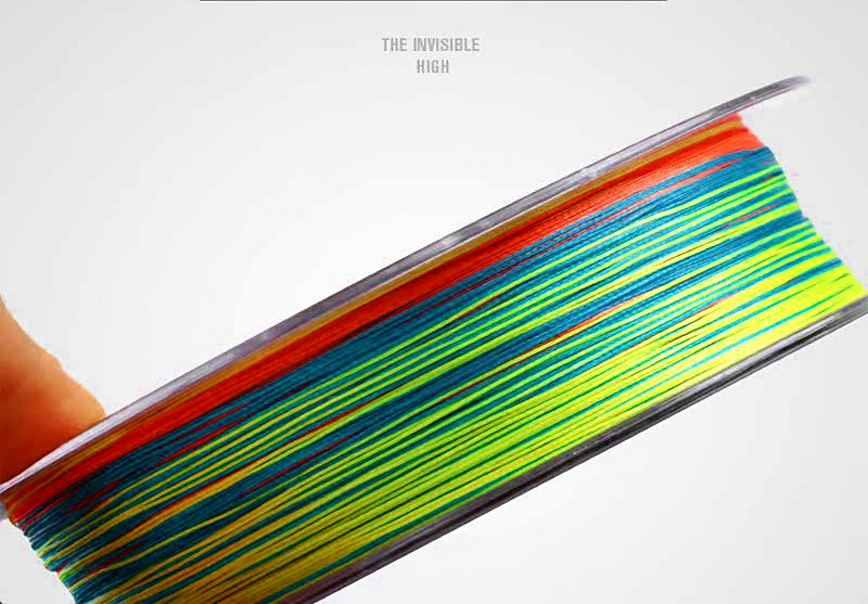 9-Strand PE Braided Fishing Line, 100 m (109 yd), Multicolor – product photo