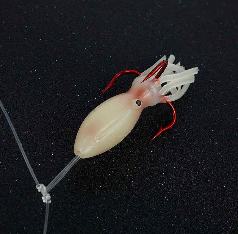 Glow Squid Skirt Rig, Soft Bait 7.5 cm (3 in), 2-Pack – product photo