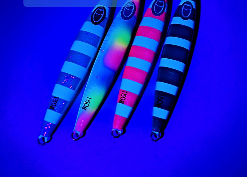 Metal Jig with Glow UV Stripe, 150–200 g (5.3–7.1 oz) – product photo