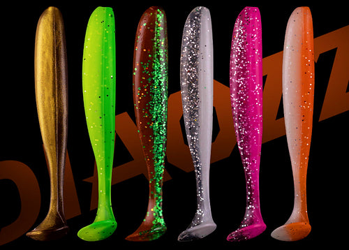 T-Tail Soft Plastic Swimbait, 3.5–7 cm (1.4–2.8 in), 15 Pack – product photo
