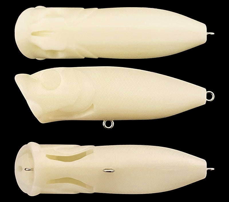 Unpainted Popper Topwater Lure Blank, 7 cm, 10 g (0.35 oz) – product photo