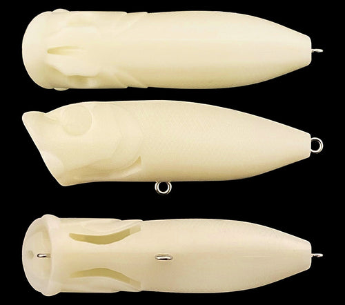 Unpainted Popper Topwater Lure Blank, 7 cm, 10 g (0.35 oz) – product photo