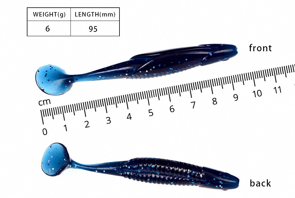 Soft Plastic Fishing Lures, 9.5 cm (3.7 in) 6 g, 10-Pack – product photo