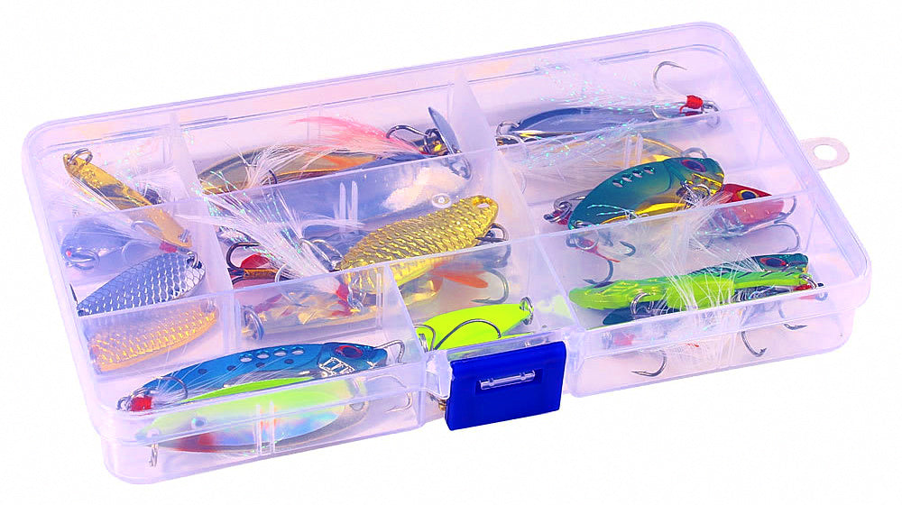 Lure Assortment Kit: Metal Jigs, VIB & Spoons, 209 g (7.4 oz) – product photo