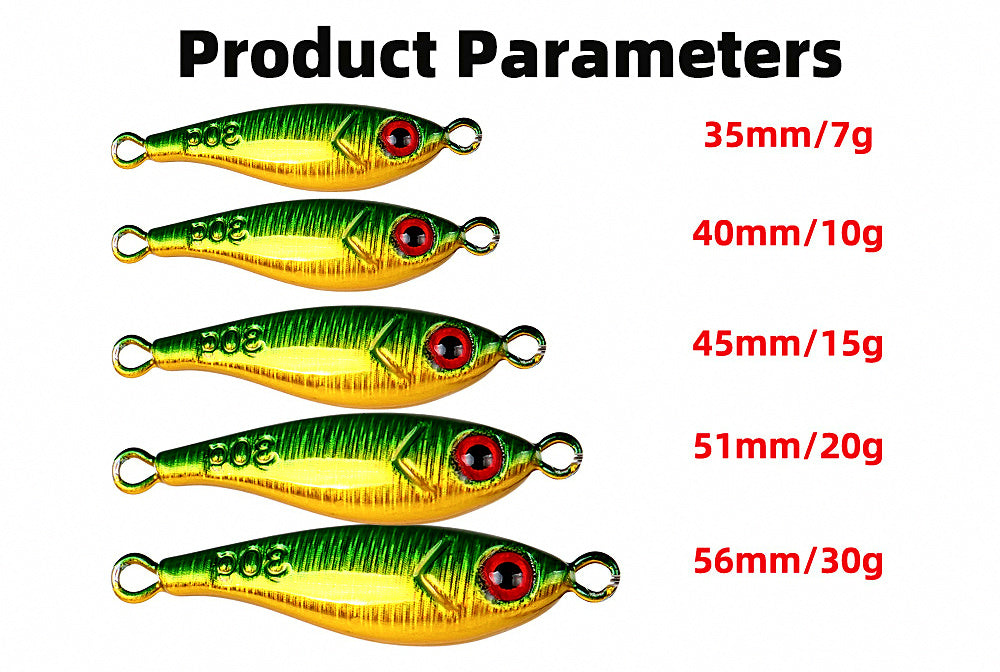 Glow Casting Jig with Double Hooks, 7–30 g (0.25–1.06 oz) – product photo