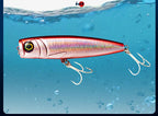 Topwater Popper Lure, 130 mm (5.1 in), 60 g (2.1 oz) – product photo