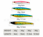 Metal Casting Jig, 30–80 g (1.1–2.8 oz), Sardine Style – product photo