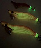 Glow Egi Squid Jig with Rattle, Umbrella Hook, 1.8–2.5 Sizes – product photo