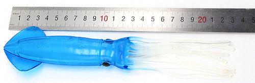 Blue Squid Soft Bait, 23 cm (9 in), 45 g (1.6 oz) – product photo