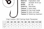 Long Shank Bait Hooks, High Carbon Steel, 30 Pack – product photo