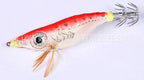Glow Squid Jig Wooden Shrimp Lure, Assorted Colors – product photo
