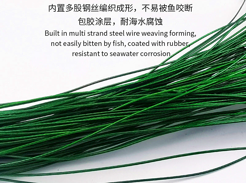Coated Steel Wire Leader, 30 cm (12 in) Bite-Proof – product photo