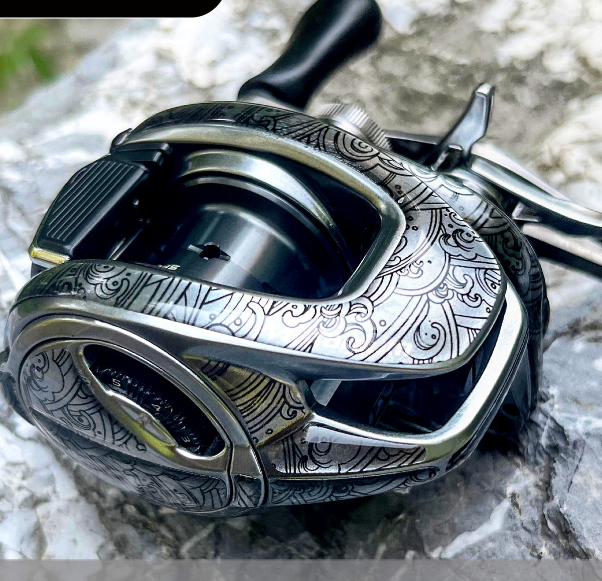 Baitcasting Reel Body Protective Film, 3D Wrap – product photo