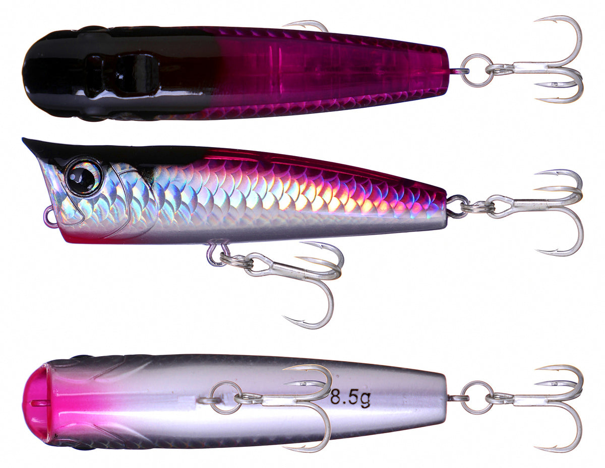 Saltwater Popper Lure, 75–105 mm, 8.5–30 g (0.3–1.1 oz) – product photo