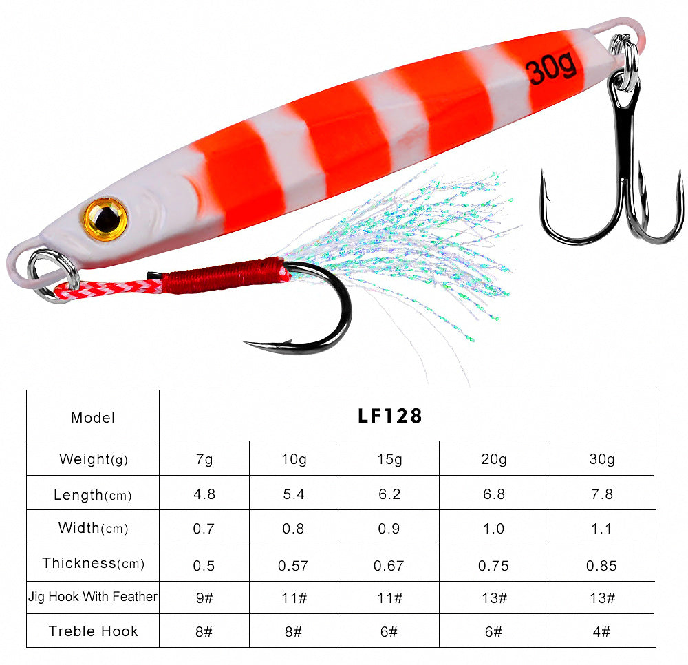 Lead Casting Jig, 7–30 g (0.25–1.06 oz), Glow Option – product photo