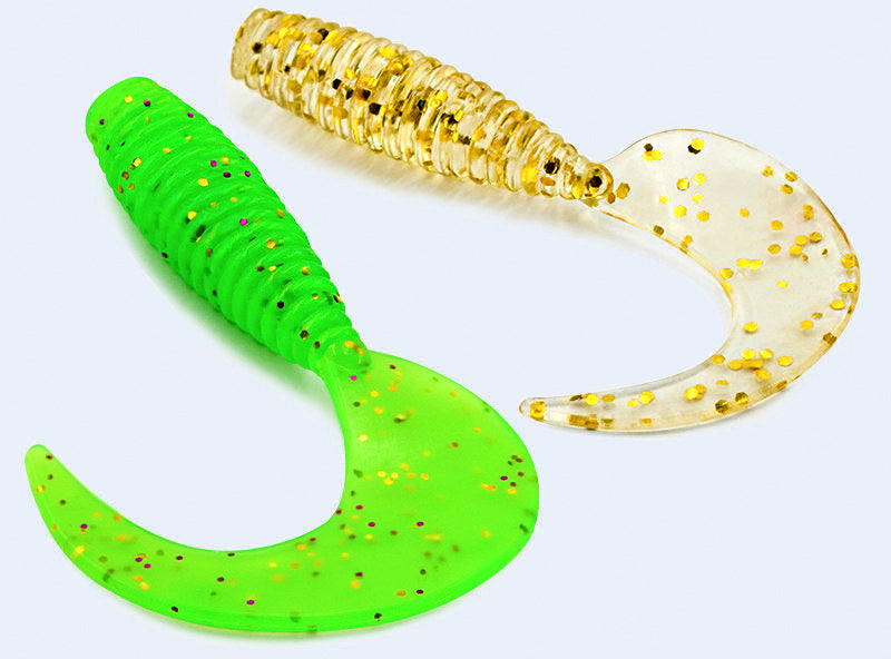 Curly Tail Grub Soft Baits, 35–55 mm (1.4–2.2 in), Multi-Pack – product photo