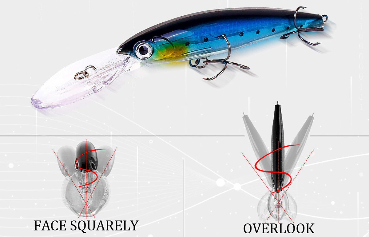 Floating Deep Diving Minnow Trolling Lure, 30 g (1.1 oz) – product photo