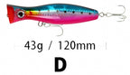Popper Lure, 12 cm 43 g (1.5 oz), Reinforced Hooks – product photo