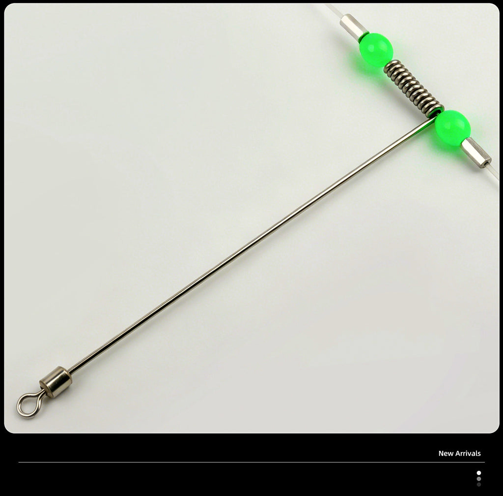 Stainless Steel Boom Rig, 2–3 Hooks, 70–120 cm (28–47 in)